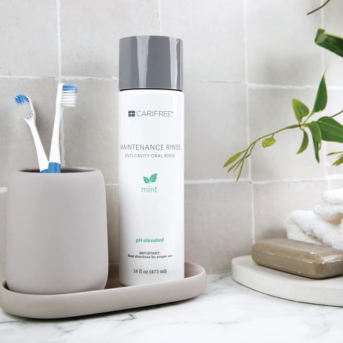 CariFree Maintenance Rinse - Mint Fluoride Mouthwash | Dentist Recommended, Alcohol-Free, pH Neutralizer