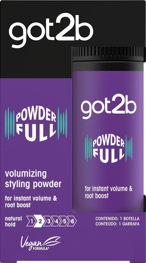 Got2B Schwarzkopf Powder'ful Unisex Hair Styling Powder - Instant Volume & Root Boost, Vegan, 10g
