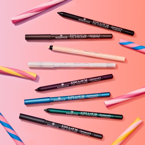 essence | Stay & Play Gel Eyeliner | Super Soft Gel-like Texture | Waterproof & Longlasting | Vegan & Cruelty Free (08 Stardust Love)