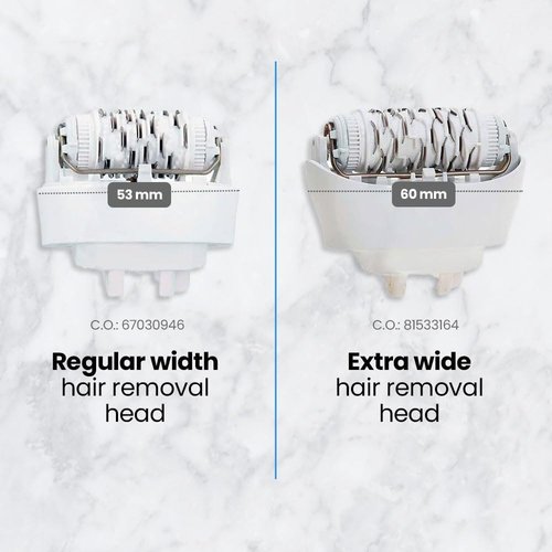 Braun Replacement Hair Removal Head - Compatible with Silkepil 7 & 5 | White, Model 67030946