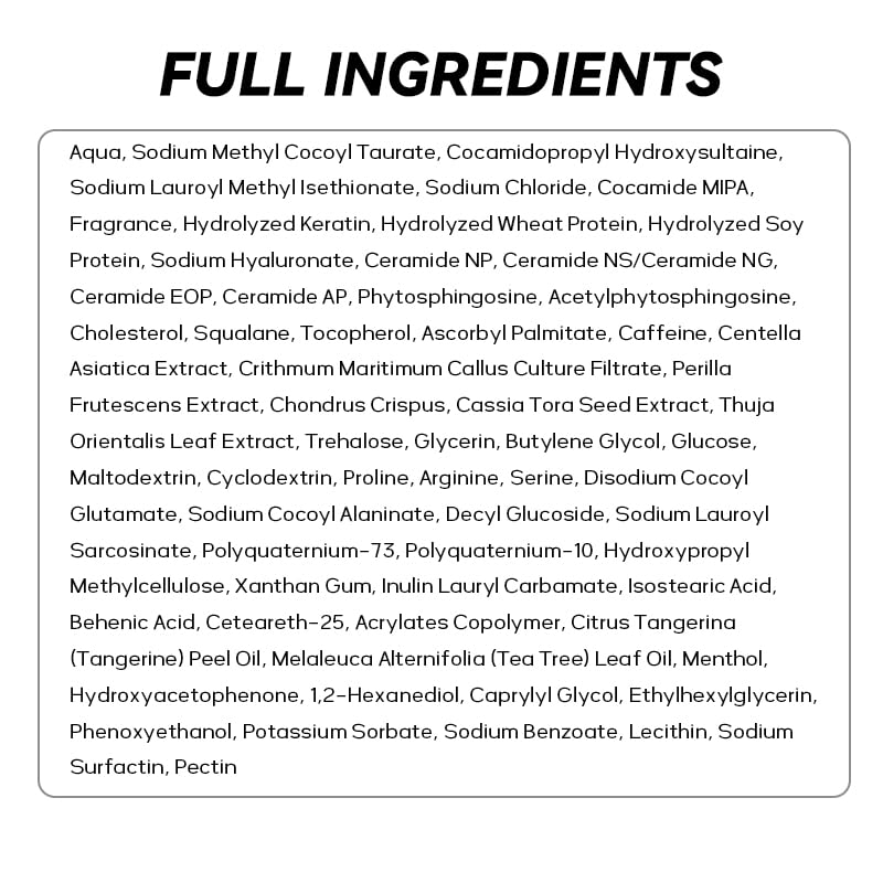Skiennix Gentle Hydrating Shampoo - Sulfate & Silicone Free for Sensitive Skin | Vegan Bond Repair Formula