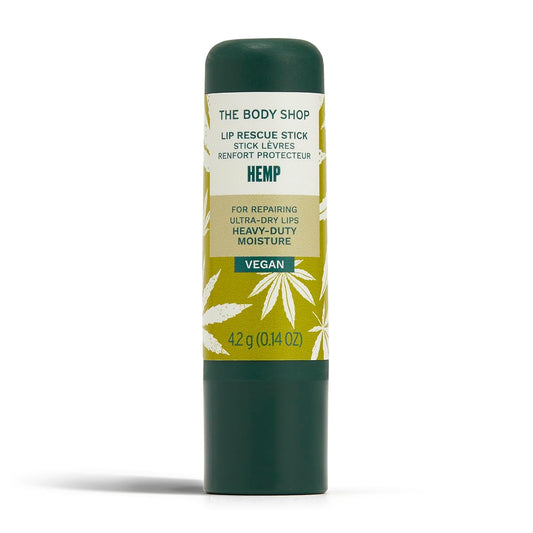 The Body Shop Hemp Lip Care - Heavy Duty Moisturization | 0.14 Oz | Green