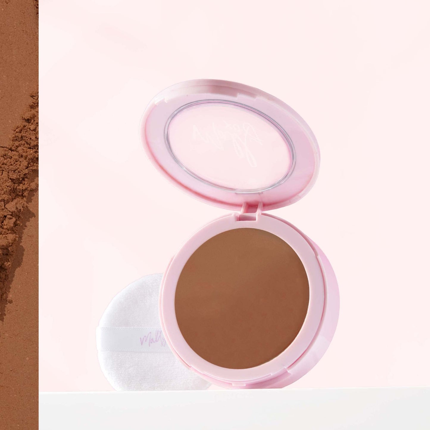 Mally Beauty Soft as Silk Powder Foundation - Deep - Buildable Light to Medium Coverage - Lightweight Matte Finish