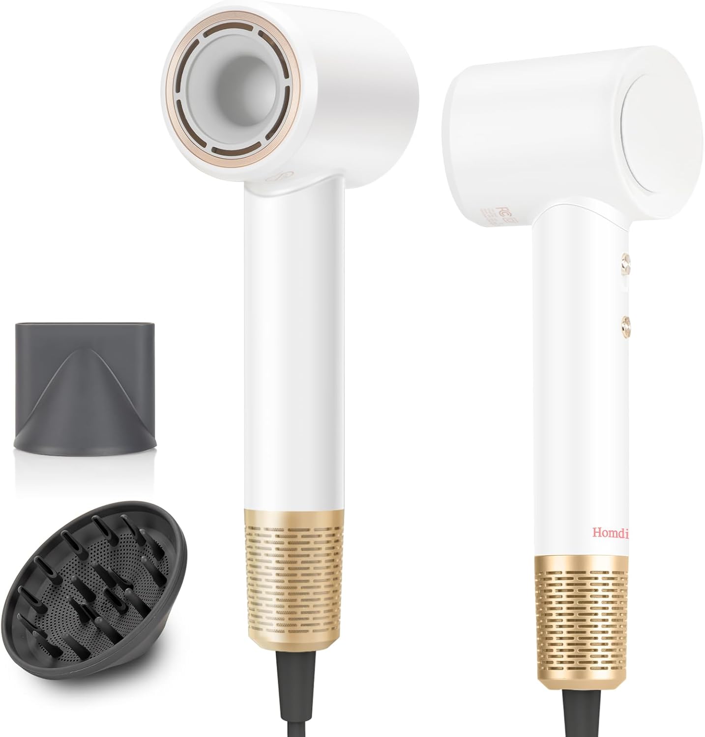 Skiennix Ionic Hair Dryer - High-Speed, Low Noise Mini Blow Dryer with Diffuser | Lightweight & Compact Design for All Hair Types