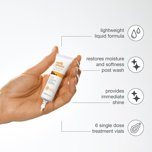 milk_shake Moisture & More Hydrating Lotion Vials - Intense Hydration Treatment for Dry Hair | Restores Shine & Moisture | Tropical Scent