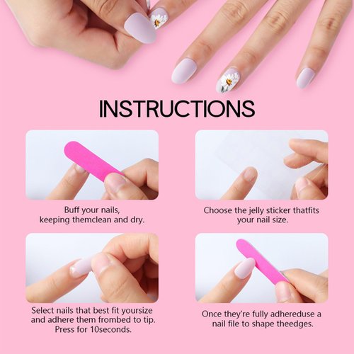 24Pcs Gold Curve Line Press on Nails Sea Acrylic Fake Nail Glossy Blue Gradient Medium Square False Nails Love Heart Stick on Fingernails Seaweed Gel Glue on Nail for Coquette Women Girls