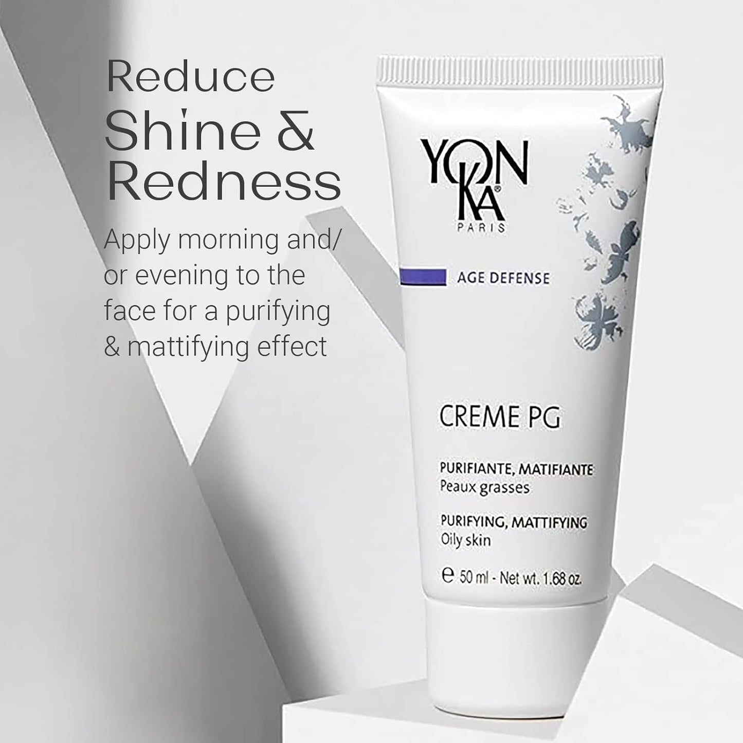 Yonka Creme PG - Mattifying Protective Cream for Oily Skin | Anti-Aging Treatment | 1.68 oz