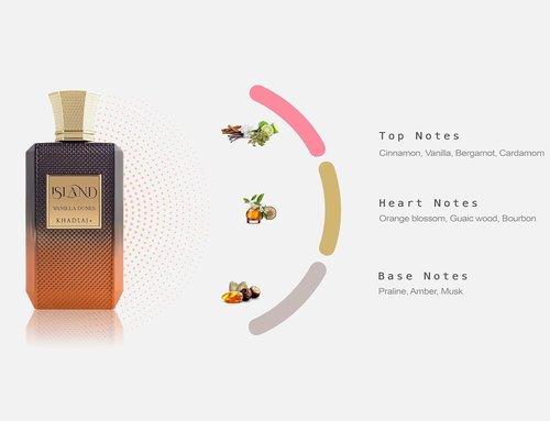 Khadlaj Island Vanilla Dunes Extrait De Parfum, 100 ML, For Men