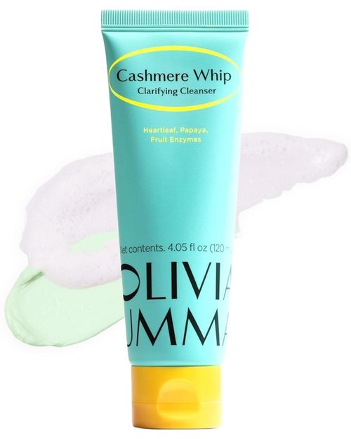 OLIVIAUMMA Cashmere Whip Cleanser - Soft Whipped Korean Face Wash for Glass Skin Glow | 120ml
