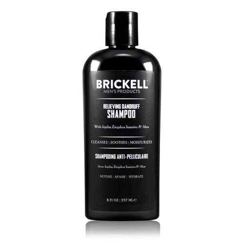 Brickell Men's Dandruff Shampoo - Natural & Organic Formula with Aloe & Jojoba Oil | 8 oz
