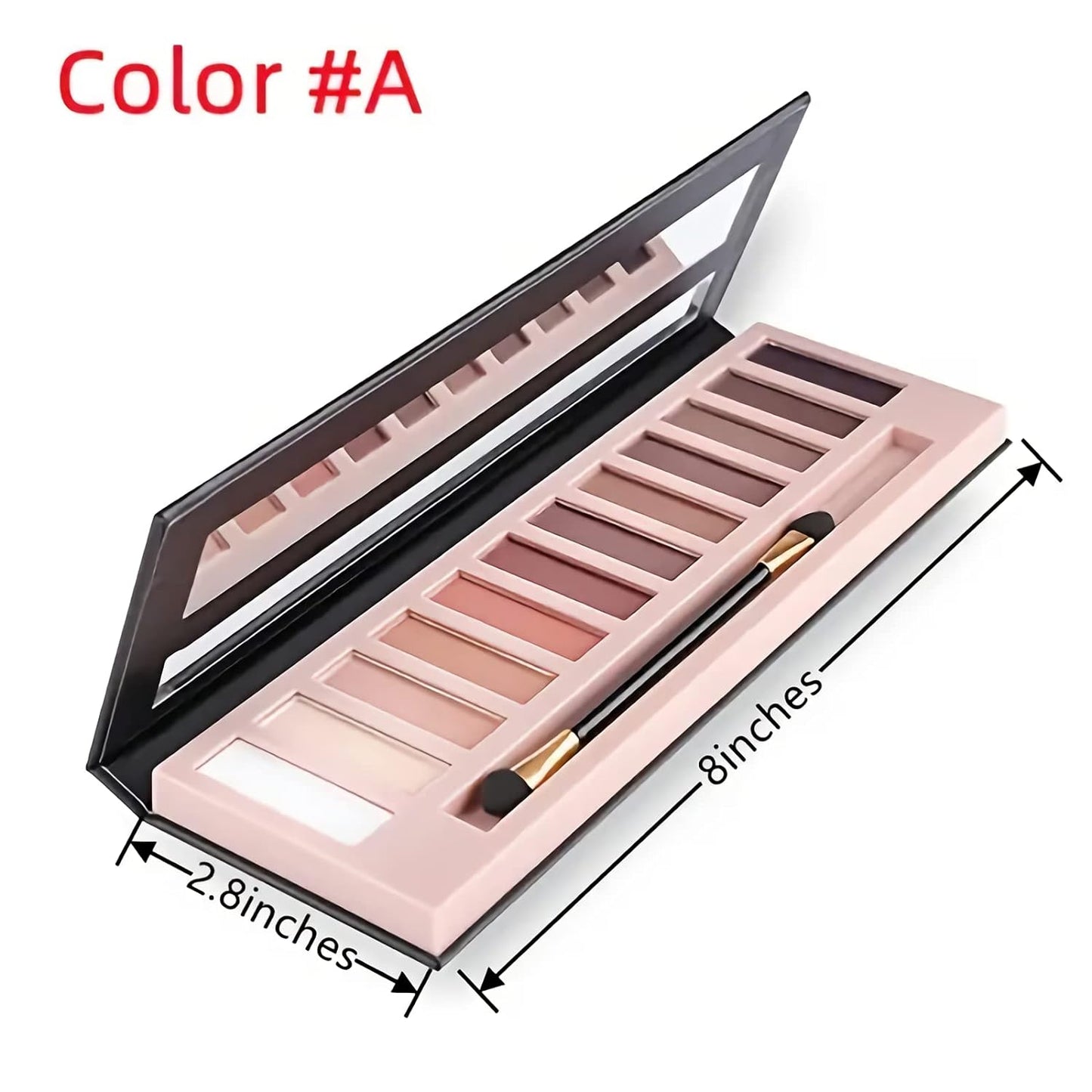 Skiennix 12-Color Smoky Eyeshadow Palette - Natural Matte & Shimmer Shades for Stunning Looks