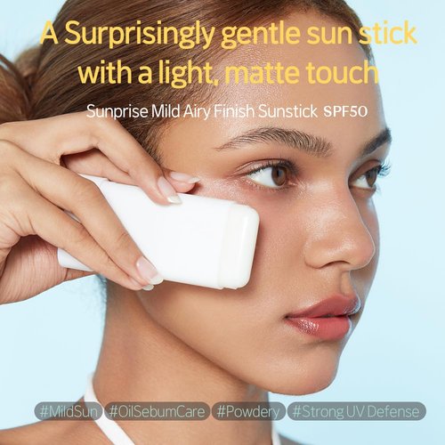 ETUDE Sunprise Sunstick SPF50+ | Vegan, Non-Greasy, Matte Finish, 19g - Ideal for Sensitive Skin & Festivals