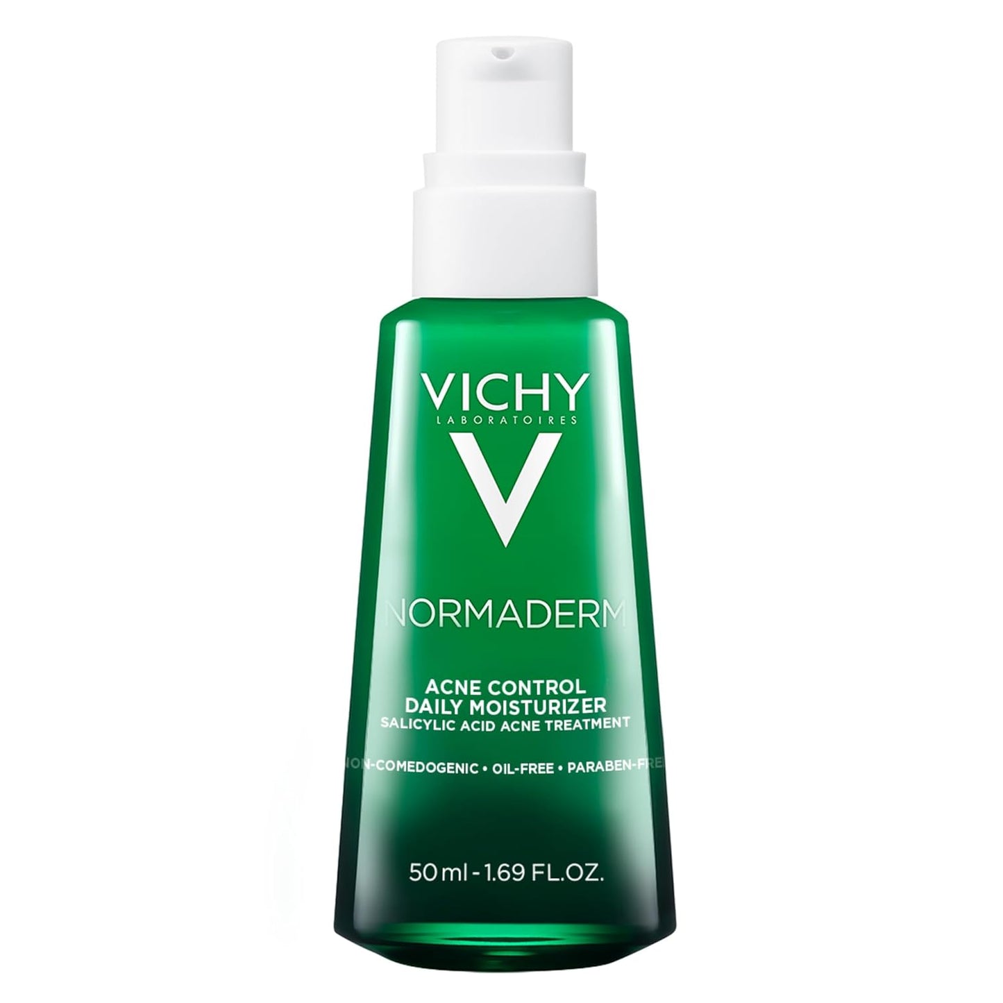 VICHY Normaderm Acne Control Moisturizer - Oil-Free Formula with 2% Salicylic Acid & Hyaluronic Acid | Targets Blemishes & Enlarged Pores