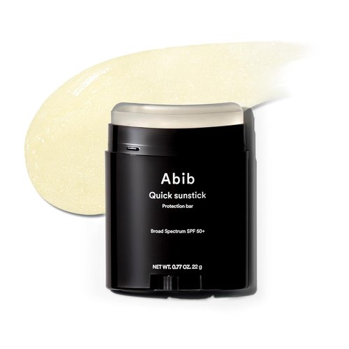Abib Quick Sunstick SPF 50+ | Glowy Sunscreen Stick for Dry & Sensitive Skin, 0.77 oz / 22 g