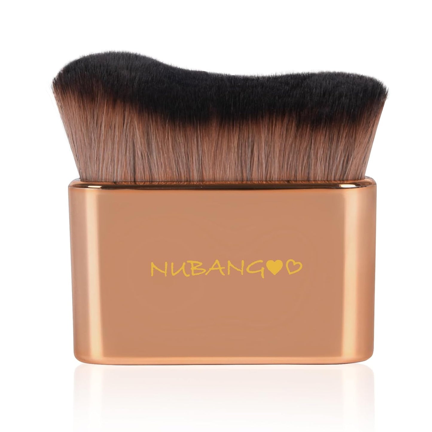 Skiennix Professional Kabuki Foundation Brush - Versatile Makeup Tool for Cream, Powder & Self Tanning (Pink Gold)