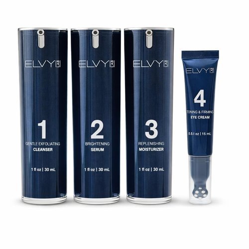 Regine Switzerland Skin Care Set - 4-in-1 Vegan & Cruelty-Free Kit | Anti-Aging Cleanser, Vitamin C Serum, Moisturizer & Eye Cream for All Skin Types