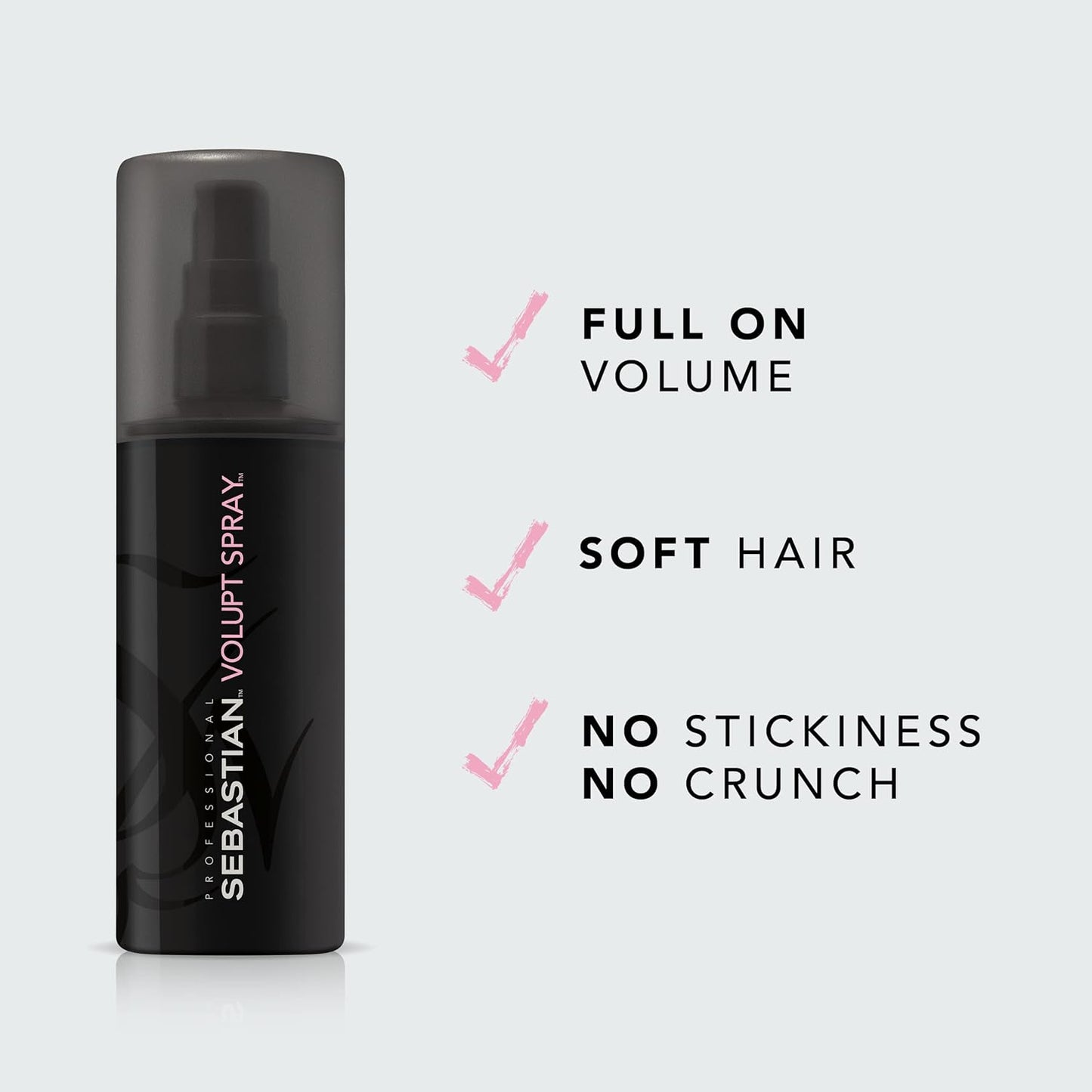 Sebastian Professional Volupt Volume-Building Spray Gel - Volumizing & Soft Hair Styling | 5.07 fl oz