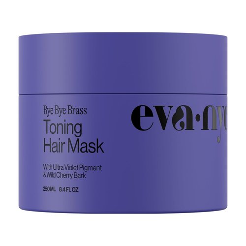 Eva NYC Toning Hair Mask - Anti-Brass Formula for Blonde & Gray Hair - Moisturizing with Wild Cherry Bark - 8.4 fl oz