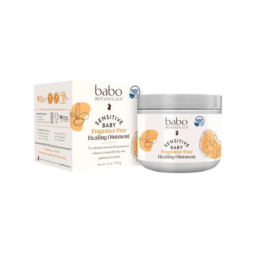 BABO Botanicals Healing Ointment | Fragrance-Free, 99% Organic Formula for Eczema & Irritated Skin - Face & Body