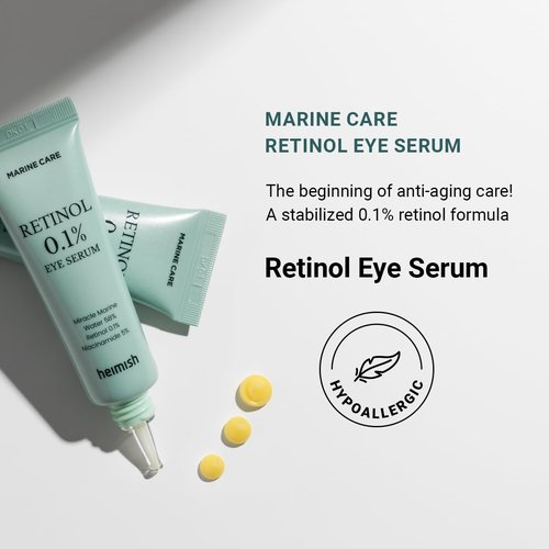 HEIMISH Marine Care Retinol Eye Serum - Anti-Aging, Firming & Hydrating Formula | 1.0 fl. oz / 30 ml