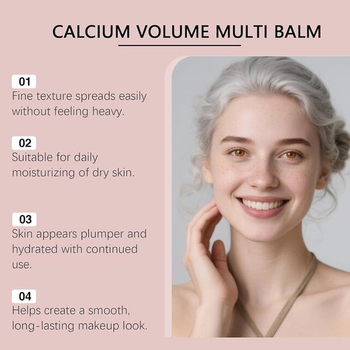 Calcium Volume Multi Balm by 3Pcs - Intensive Moisturizing & Firming Cream for Face, Eyes & Neck