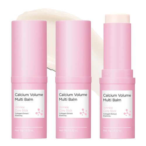 Petansy Calcium Multi Balm - Korean Collagen Moisturizing Stick for Anti-Aging & Wrinkles | 2 Pcs