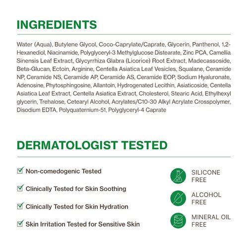 YUMU Cica Exosome Zinc Blemish Relief Cream, Face Moisturizer for Sensitive, Acne-Prone Skin, Lightweight, Breakouts, Barrier Repair, Hydration, Soothing, Oil-Free, Korean Skincare (80 ml/2.70 fl.oz.)