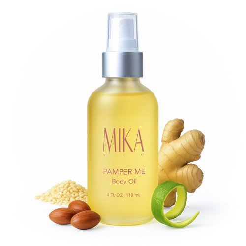 Luxury Organic Body Oil - Moisturizing After Shower Oil for Dry Skin with Sesame & Jojoba - 4 oz, USDA Certified