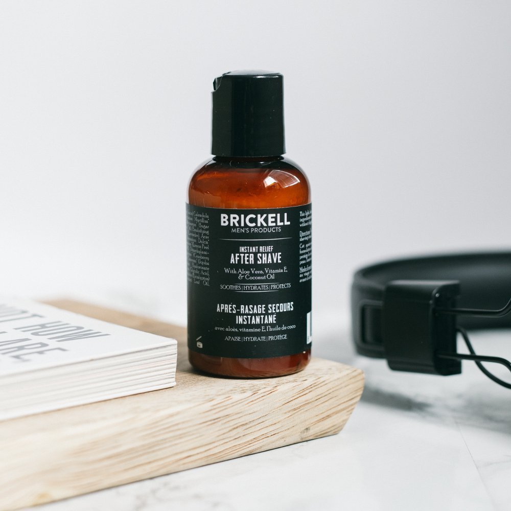 Brickell Men's Aftershave Balm - Natural & Organic Soothing Relief for Razor Burn | 2 Ounce