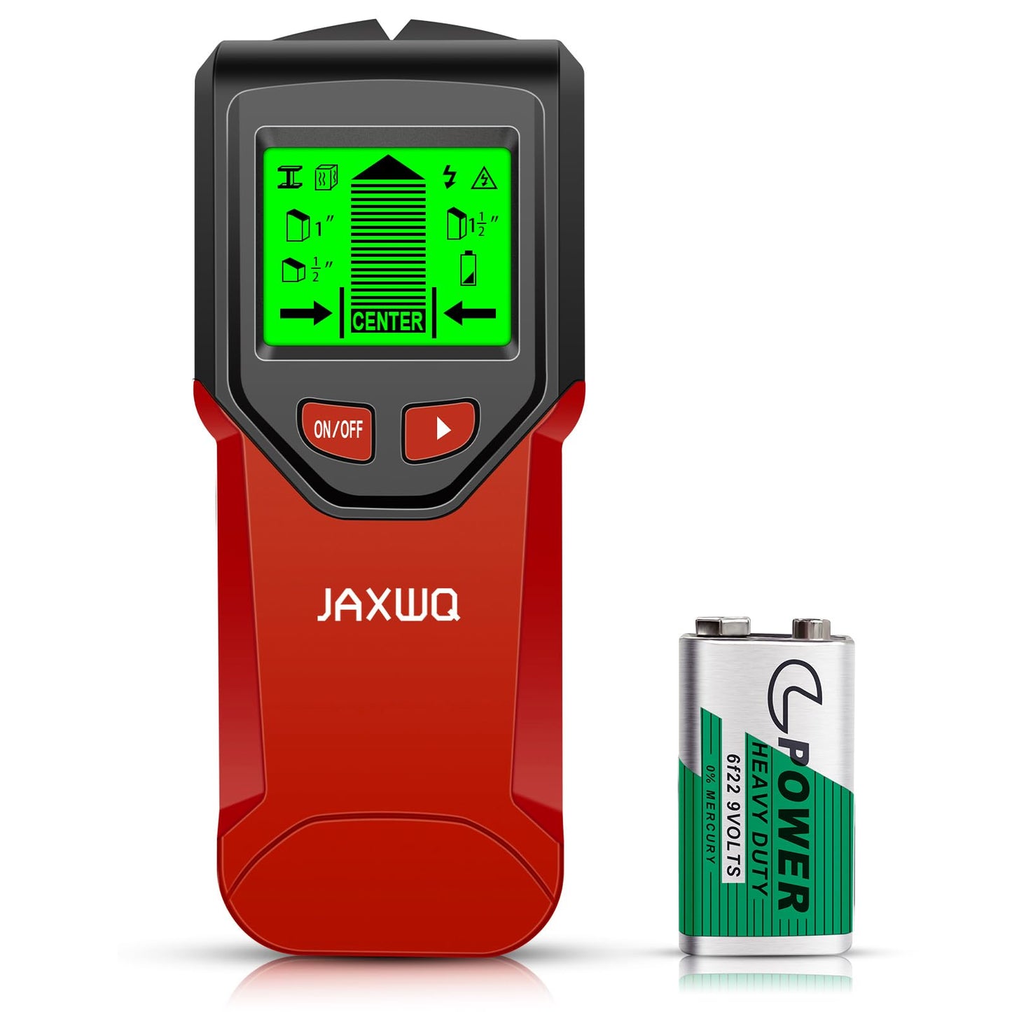 Stud Finder Wall Scanner - 5 in 1 Stud Finder Tool w/Smart Chip and HD LCD Display, Stud Detector Beam Finders for the Center and Edge of Wood AC Wire Metal Studs Joist Pipe (‎Dark Aqua)