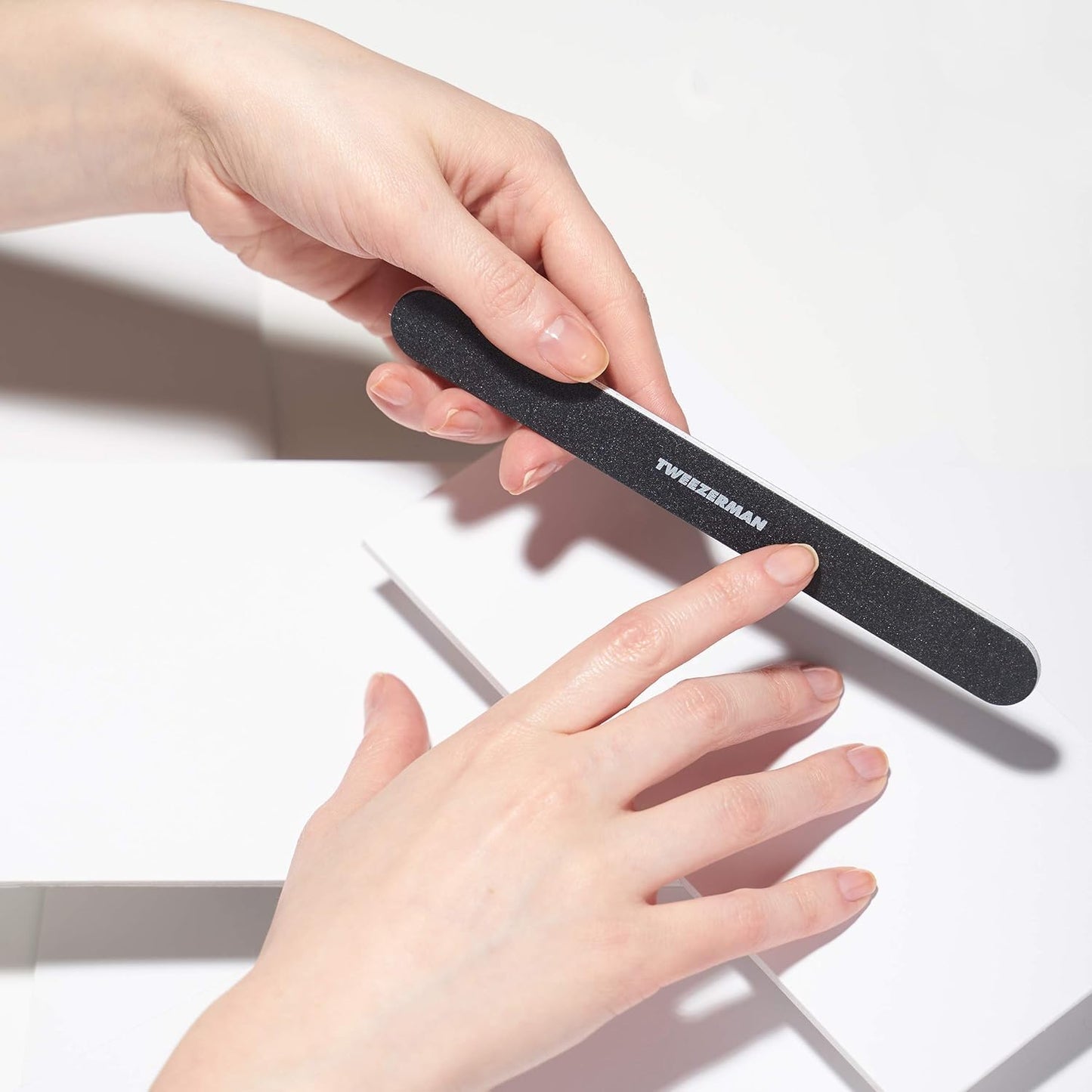 Tweezerman Professional Nail Files - Durable & Precision Tools | Pack of 3