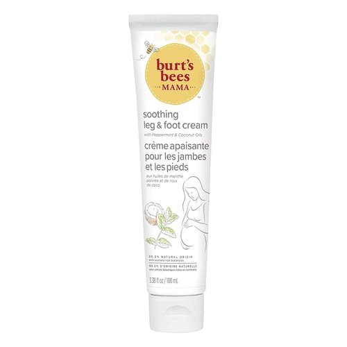 Burt's Bees Mama Soothing Leg & Foot Cream - Immediate Relief with Coconut & Peppermint Oil | 100ml