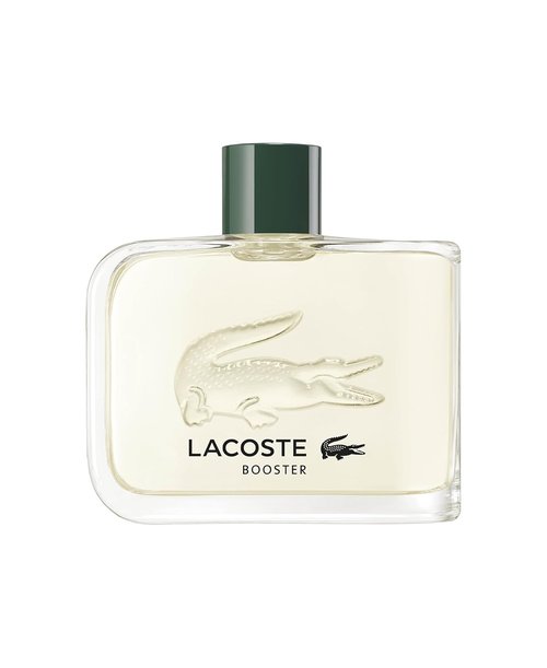 Lacoste Booster Eau de Toilette - Men's Fougere Aromatic Fragrance - Mint, Lavender & Cedarwood - 4.1 Fl Oz
