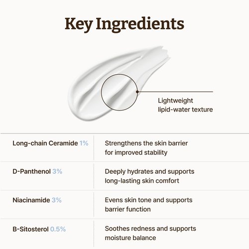Dr. Reju-All Advanced LC-Ceramide Barrier Cream - Patented Long Chain Ceramide Deep Hydration - Lightweight Korean Face Moisturizer for Strengthening Skin Barrier - 1.69 Fl Oz
