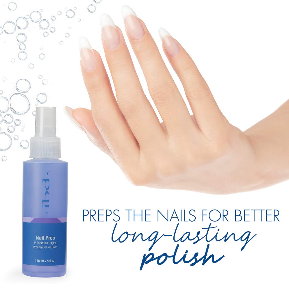 IBD Nail Prep Dehydrate Spray - Nail Dehydrator & Cleanser for Acrylic, Gel & Dip Powder | 4 oz