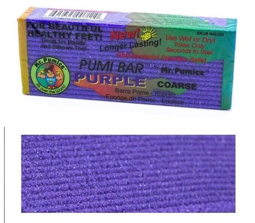 Mr. Pumice PUMI Bar - Extra-Coarse Pumice Stone for Callus Removal | 4-Pack Foot Care Tools