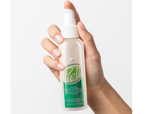 Prell Pearl Miracle Repair Serum - Intensive Hair Repair for Split Ends & Thinning Hair | 4 fl oz