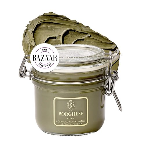 Borghese Advanced Fango Active Mud Mask - Nourishing Exfoliating Face Mask with Bentonite Clay & Hyaluronic Acid for All Skin Types