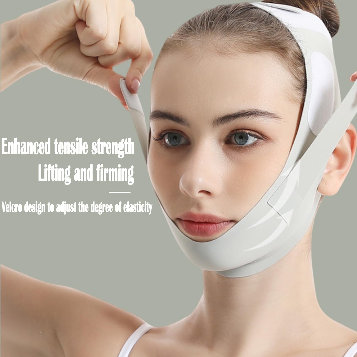 Chin Strap for Women,Reusable V Line Lifting Mask,Soft Comfortable Breathable Chin Strap for Women