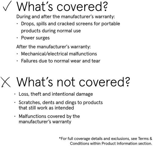 ASURION 2-Year Personal Care Protection Plan - Comprehensive Coverage for $40-$49.99