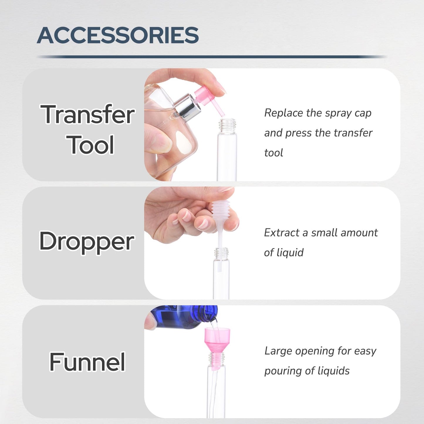 Fusupak Perfume Atomizer Travel Bottle Refillable: Cologne Sprayer Portable for Men - Mini Spray Empty for Refill - 8ml Small Size Black