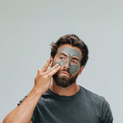 Caldera + Lab The Deep | Men's Organic Hydrating Clay Face Mask - Vegan, Natural Exfoliating Treatment for All Skin Types