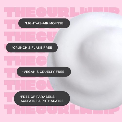 Cake Beauty Whipped Curl Defining Mousse - Aloe Vera & Vitamin E for Flexible Hold | Vegan, Sulfate-Free, Cruelty-Free