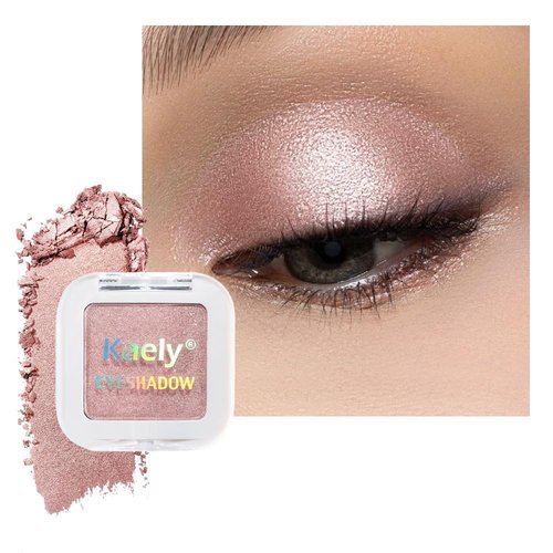 Evpct Dusty Pink Champagne Eyeshadow Palette - High Pigment Rose Gold & Ice Pink Glitter Cream for Older Women