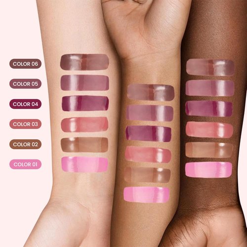FeiCuiYun Tinted Lip Balm - Ultra-Hydrating Vegan Lip Gloss for Sheer Shine & Soft Lips | Light Pink