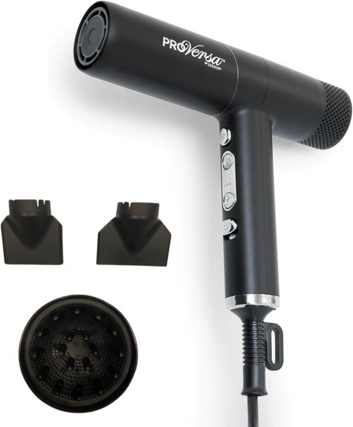 Jerdon Hair Dryer - High-Speed, Low Noise Brushless Motor for Quick Drying | Includes Accessories - JHD100KB