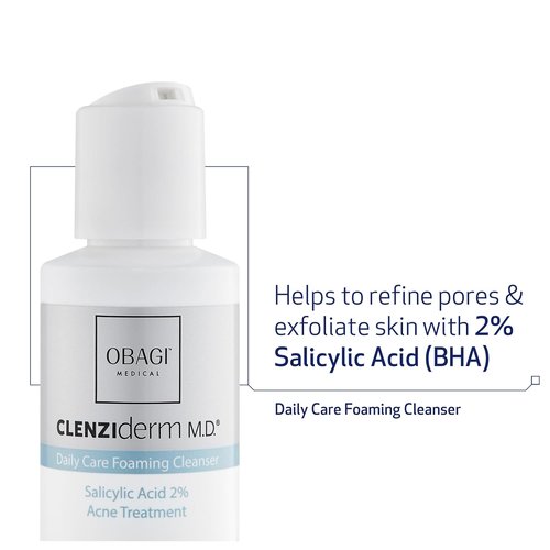 Obagi Medical Acne Treatment Bundle - Foaming Cleanser, Pore Therapy Toner & Hydrate Gel-Cream | 2% Salicylic Acid for Clear Skin