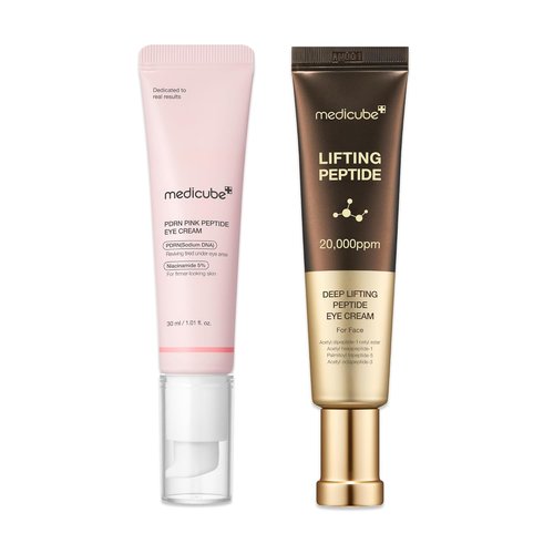 Medicube Eye Serum Duo - PDRN Peptide Serum & Deep Reviving Eye Cream for Firmer Skin | Korean Skincare Gift Set
