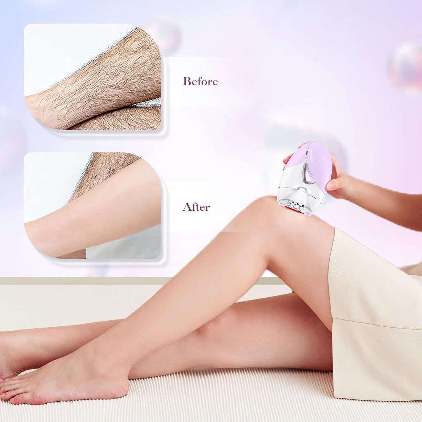 Skiennix Epilator for Women - Rechargeable Facial Hair Removal Device with 36 Tweezers | 2 Speed Options