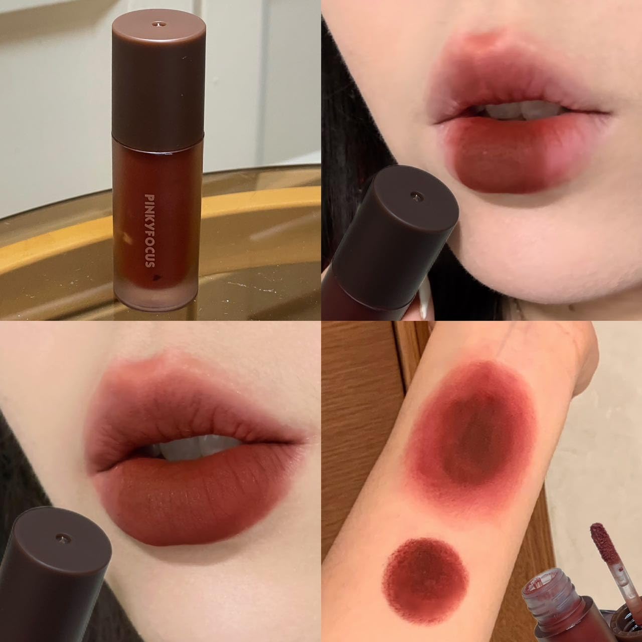Skiennix 6-Piece Matte Lip Gloss Set - Velvet Finish for Autumn/Winter | Long-Lasting Formula
